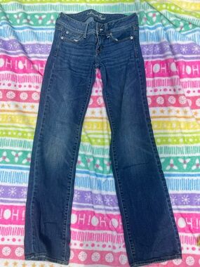 American Eagle Outfitters Women's Dark Wash Slim bootcut  Jeans